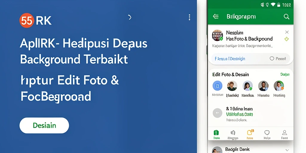 Tampilan antarmuka 55RK yang sederhana untuk fungsi Hapus Background.