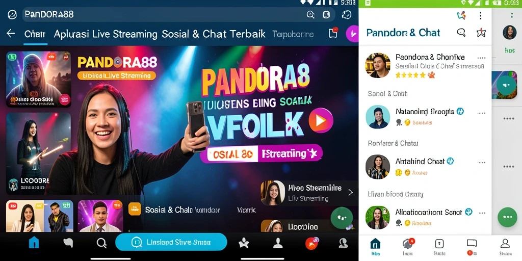 Antarmuka PANDORA88 yang menarik untuk Live Streaming.
