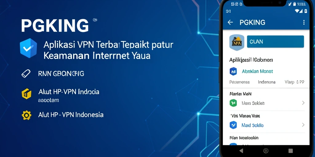 Tampilan antarmuka PGKING yang sederhana dan fungsional.