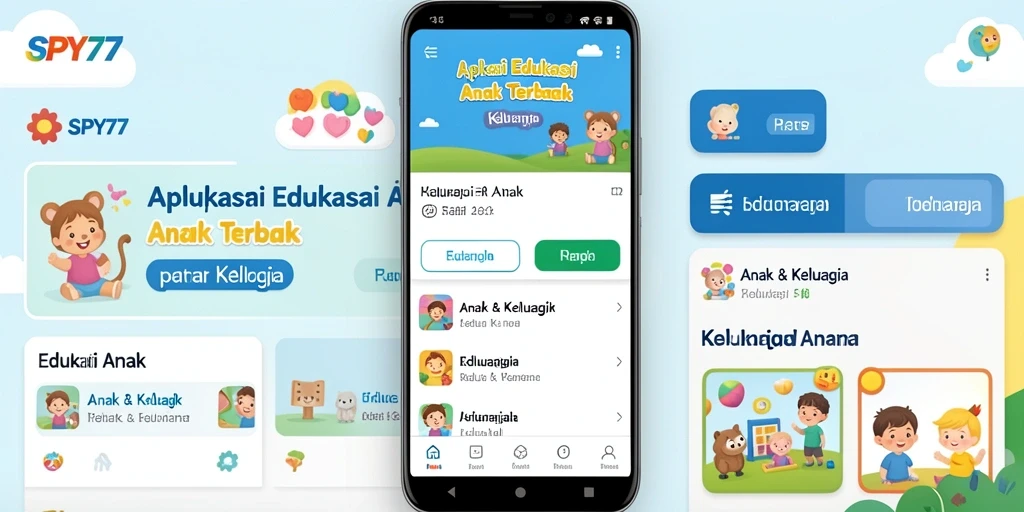 Antarmuka SPY77 yang ramah anak dan interaktif.